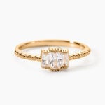 Bague Valentyne Plaque Or Jaune Oxyde De Zirconium - Bijoux fantaisie Femme | Marc Orian