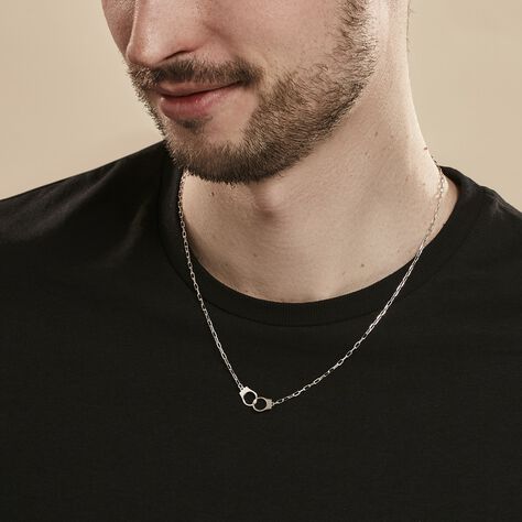 Collier Argent Blanc Sent - Colliers Homme | Marc Orian