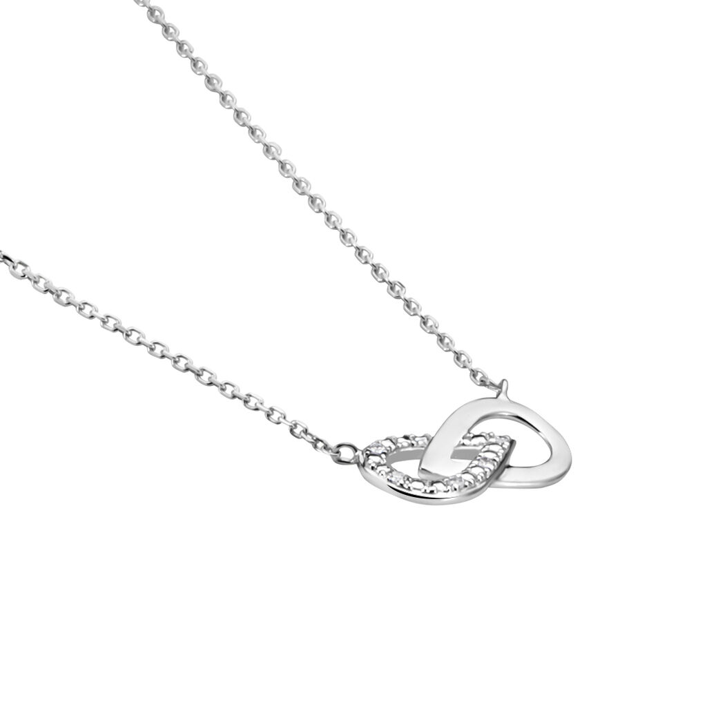 Collier Michayla Blanc Diamant Blanc - Colliers Femme | Marc Orian