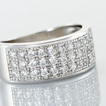 Bague Cecelia Argent Blanc Oxyde De Zirconium - Bagues avec pierre Femme | Marc Orian