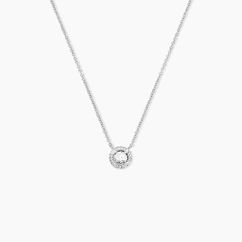 Collier Mori Argent Oxyde De Zirconium - Colliers avec pierres Femme | Marc Orian