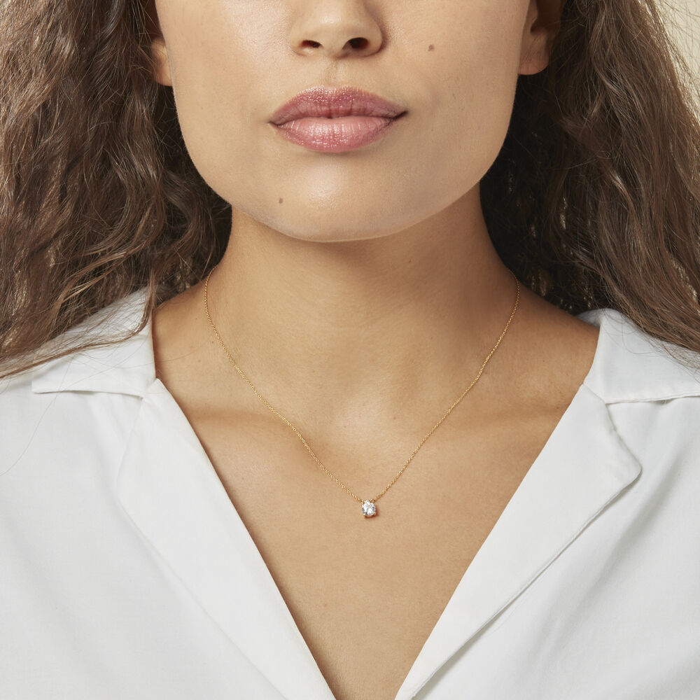 Collier Zilda Or Jaune Oxyde De Zirconium - Colliers avec pierres Femme | Marc Orian