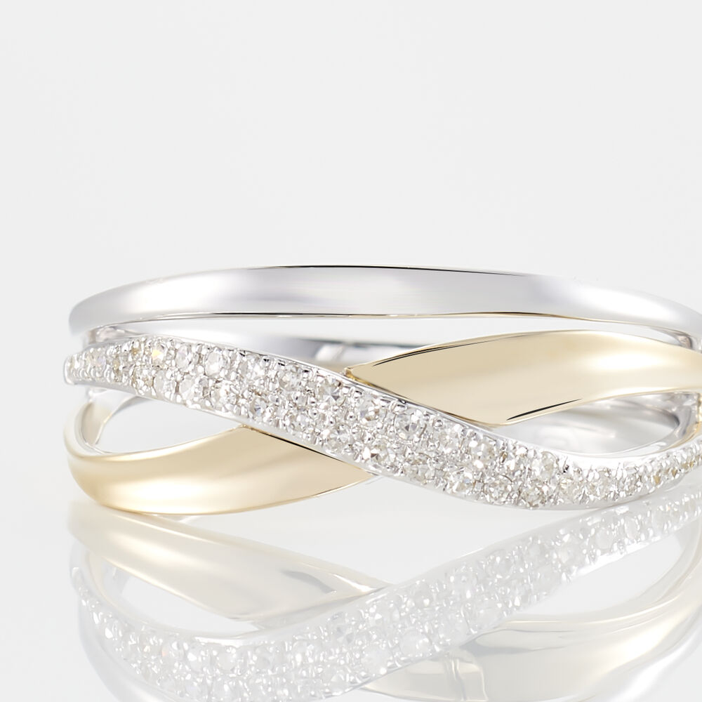 Bague Nene Or Bicolore Diamant - Bagues pierres précieuses Femme | Marc Orian