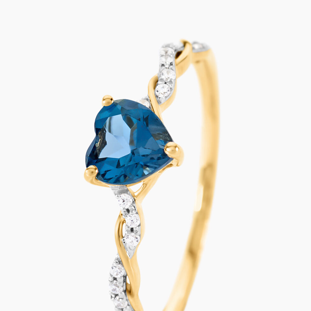 Bague Mathilde Or Jaune Topaze Oxyde De Zirconium - Bagues pierres fines Femme | Marc Orian