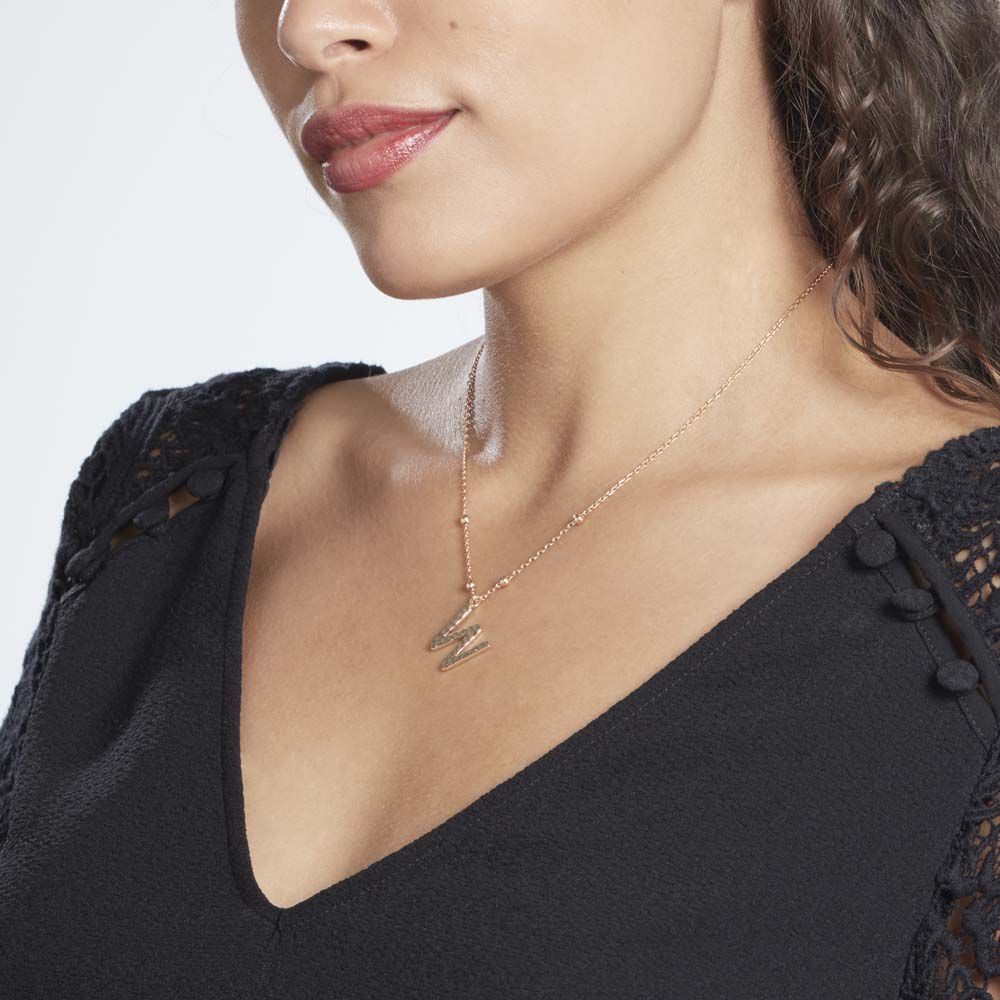 Collier Plaqué Or Jaune Lettra - Colliers fantaisie Femme | Marc Orian