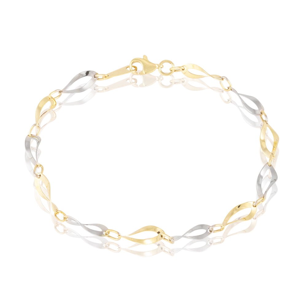Bracelet Alejo Maille Fantaisie Or Bicolore - Bracelets chaînes Femme | Marc Orian