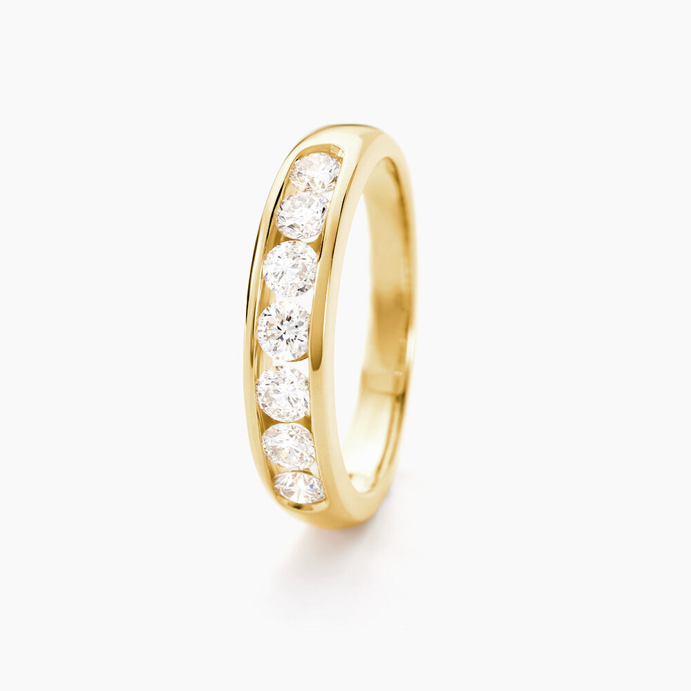 Alliance Giulia Or Jaune Diamant - Alliances avec pierres Femme | Marc Orian