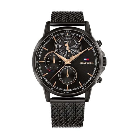 Montre Tommy Hilfiger Stewart Noir - Montres &eacute;tanches Homme | Marc Orian