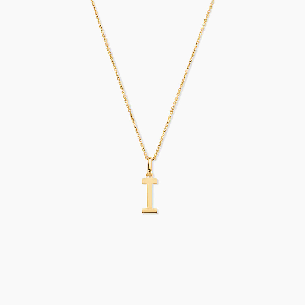 Pendentif Ionia Lettre Or Jaune - Pendentifs Famille | Marc Orian