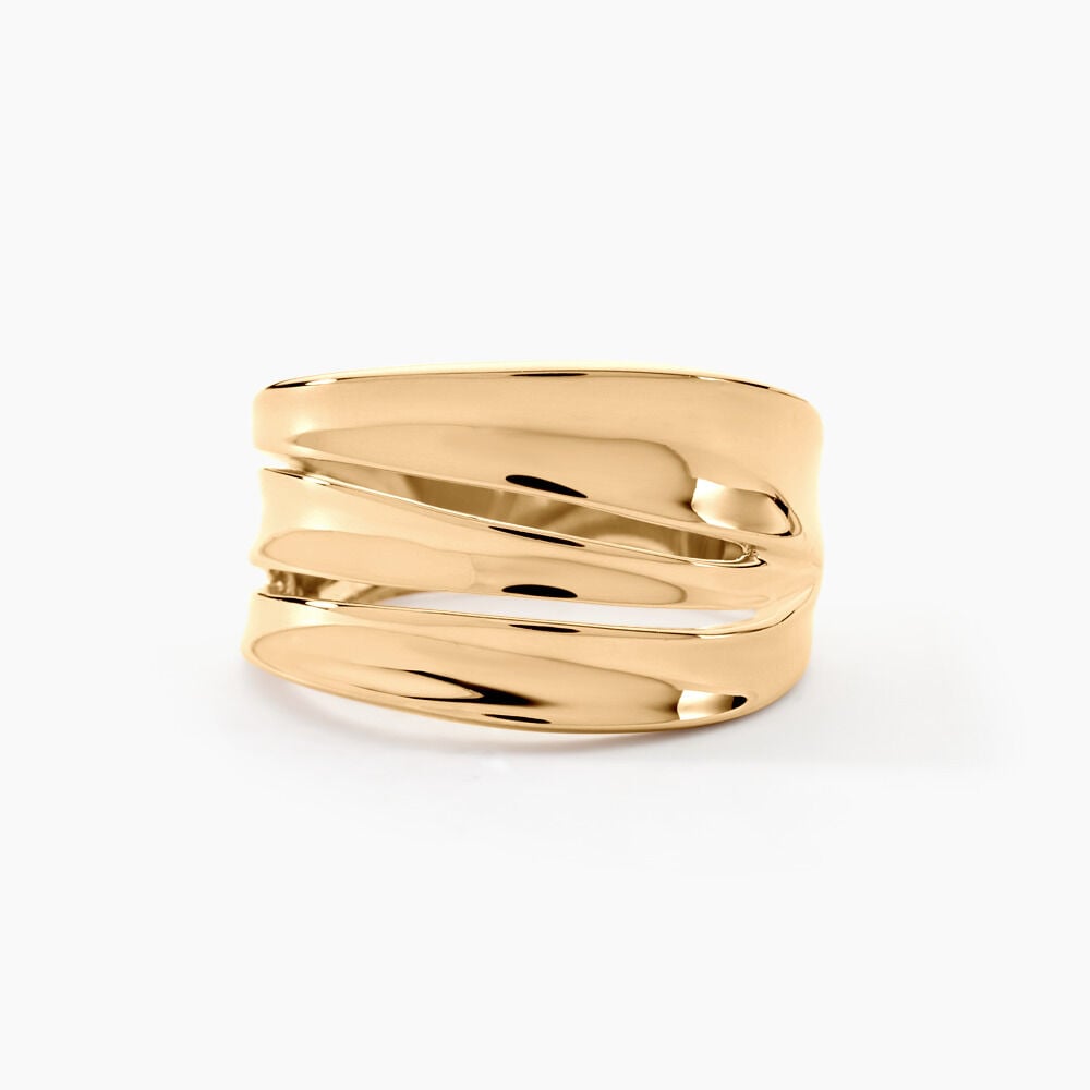 Bague Edwyna Plaqu&eacute; Or Jaune - Bijoux fantaisie Femme | Marc Orian