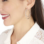 Cr&eacute;oles Argent Blanc Marjorie - Cr&eacute;oles Femme | Marc Orian