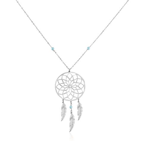 Collier Sautoir Misalie Argent Blanc - Sautoirs Femme | Marc Orian