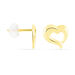 Boucles D'oreilles Puces Anne-maudae Coeurs Or Jaune - Puces Femme | Marc Orian