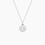Pendentif Zodiaque Rond Argent Blanc - Bijoux personnalis&eacute;s Famille | Marc Orian