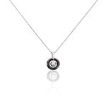 Collier Julietta Argent Blanc C&eacute;ramique Et Oxyde De Zirconium - Colliers solitaires Femme | Marc Orian
