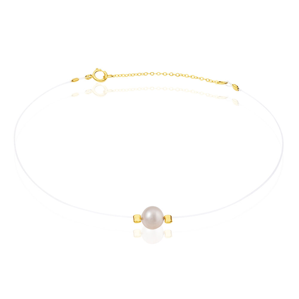 Bracelet Esmeralde Or Jaune Perle De Culture - Bracelets cha&icirc;nes Femme | Marc Orian