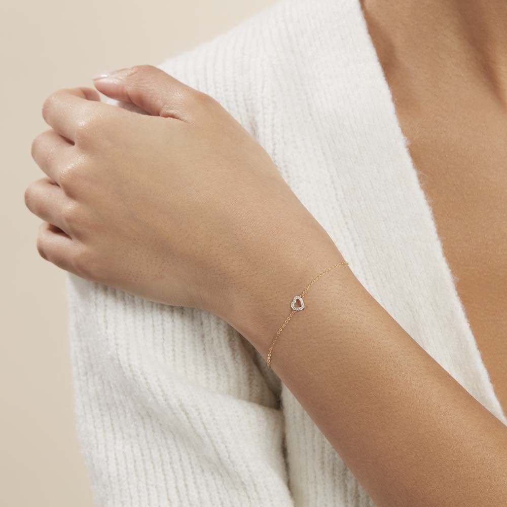 Bracelet Eufemia Or Jaune Oxyde De Zirconium - Bracelets chaînes Femme | Marc Orian