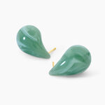 Boucles D'Oreilles Puces Adela&iuml;de Acier Jaune - Puces Femme | Marc Orian