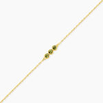 Bracelet Poem Argent Jaune P&eacute;ridot - Bracelets fantaisie Femme | Marc Orian