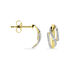 Boucles D'oreilles Puces Bodil Or Bicolore Diamant - Puces Femme | Marc Orian