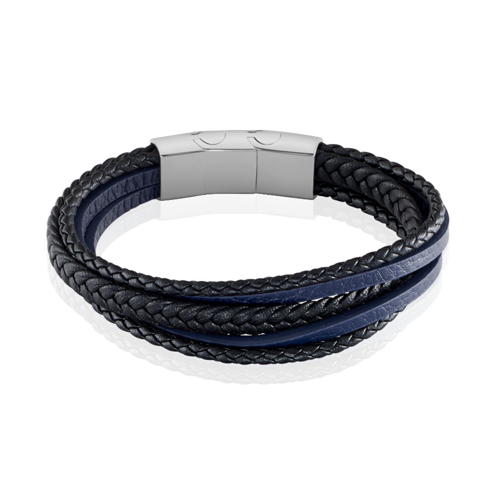 Bracelet Jourdan Homme Byron Acier Argente - Bracelets cuir Homme | Marc Orian