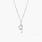 Collier Romance Or Blanc Oxyde De Zirconium - Colliers avec pierres Femme | Marc Orian