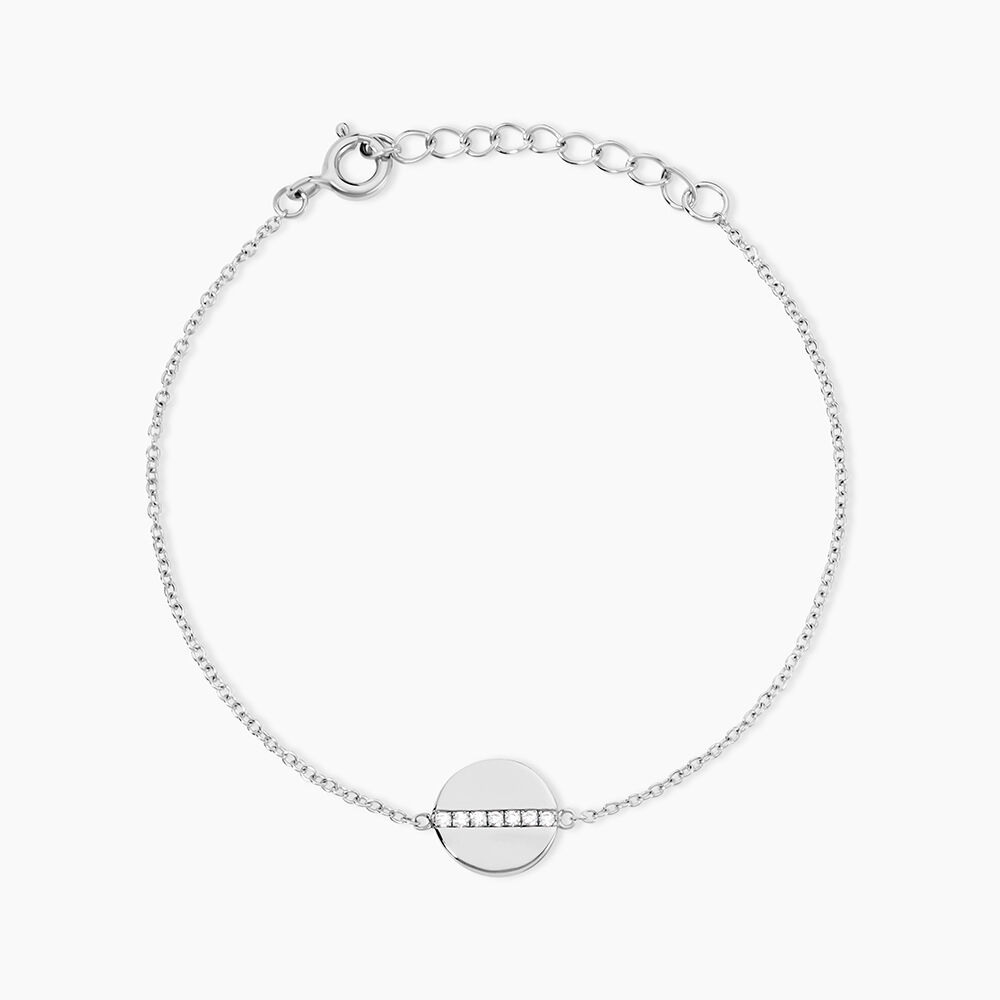 Bracelet Alexane Argent Blanc Oxyde De Zirconium - Bracelets Medailles Femme | Marc Orian