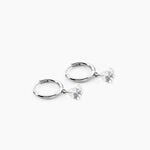 Cr&eacute;oles Shanel Argent Blanc Oxyde De Zirconium - Cr&eacute;oles Femme | Marc Orian