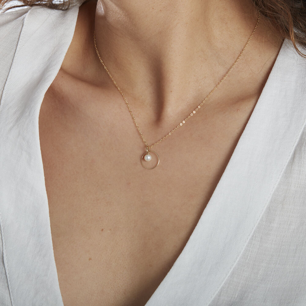 Collier Salvine Or Jaune Perle De Culture - Colliers avec pierres Femme | Marc Orian