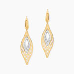 Boucles D'Oreilles Pendantes Gerontius Or Bicolore - Pendantes Femme | Marc Orian