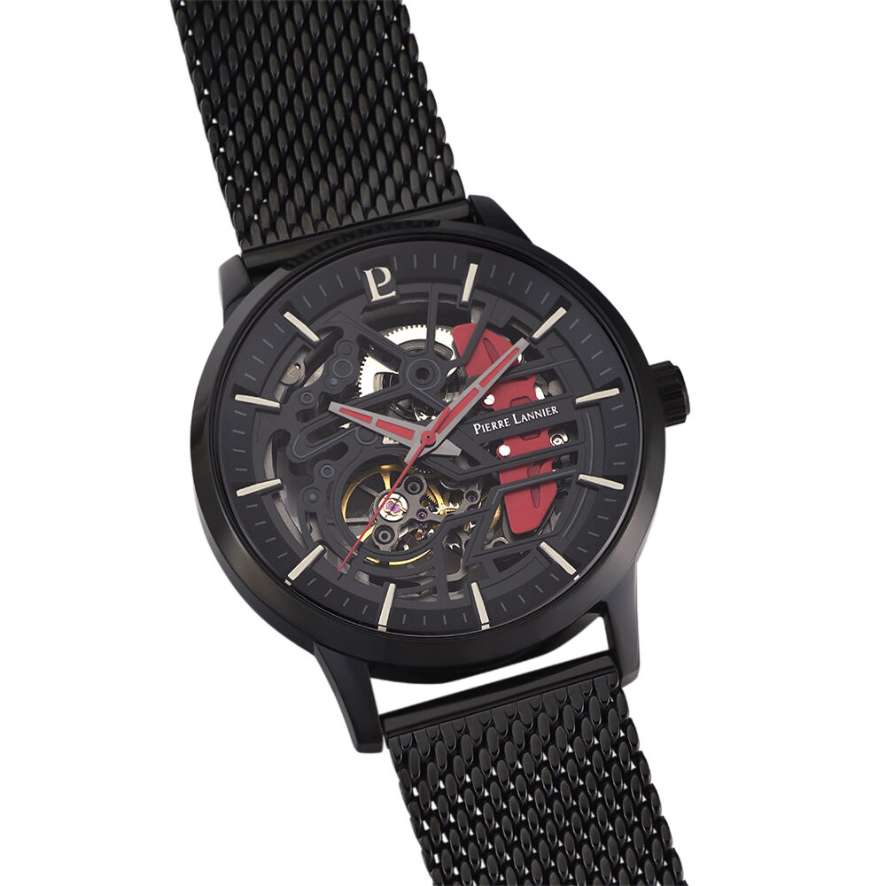 Montre Pierre Lannier Paddock Noir - Montres automatiques Homme | Marc Orian