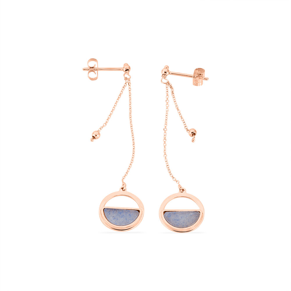 Boucles D'oreilles Or Jaune Cendra Forme Cercle - Pendantes Femme | Marc Orian