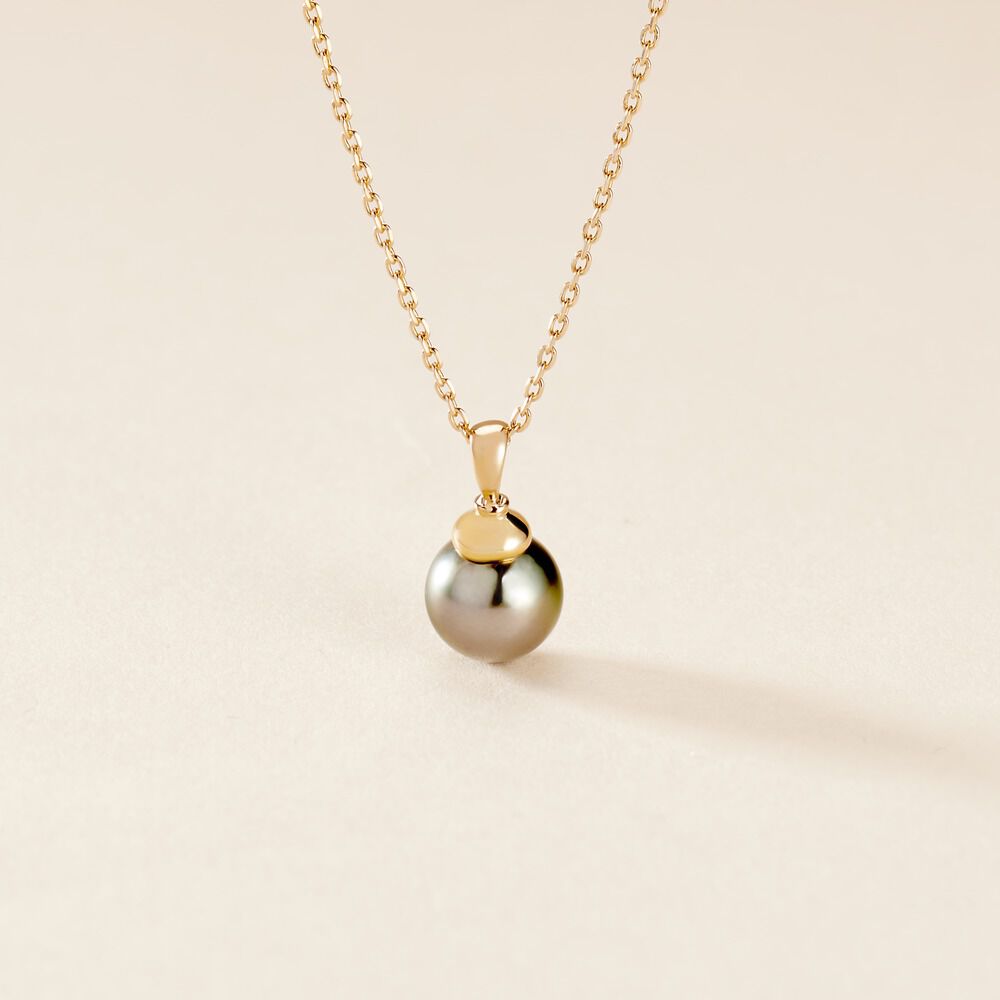 Pendentif Cerclee Or Jaune Perle De Culture De Tahiti - Pendentifs Femme | Marc Orian