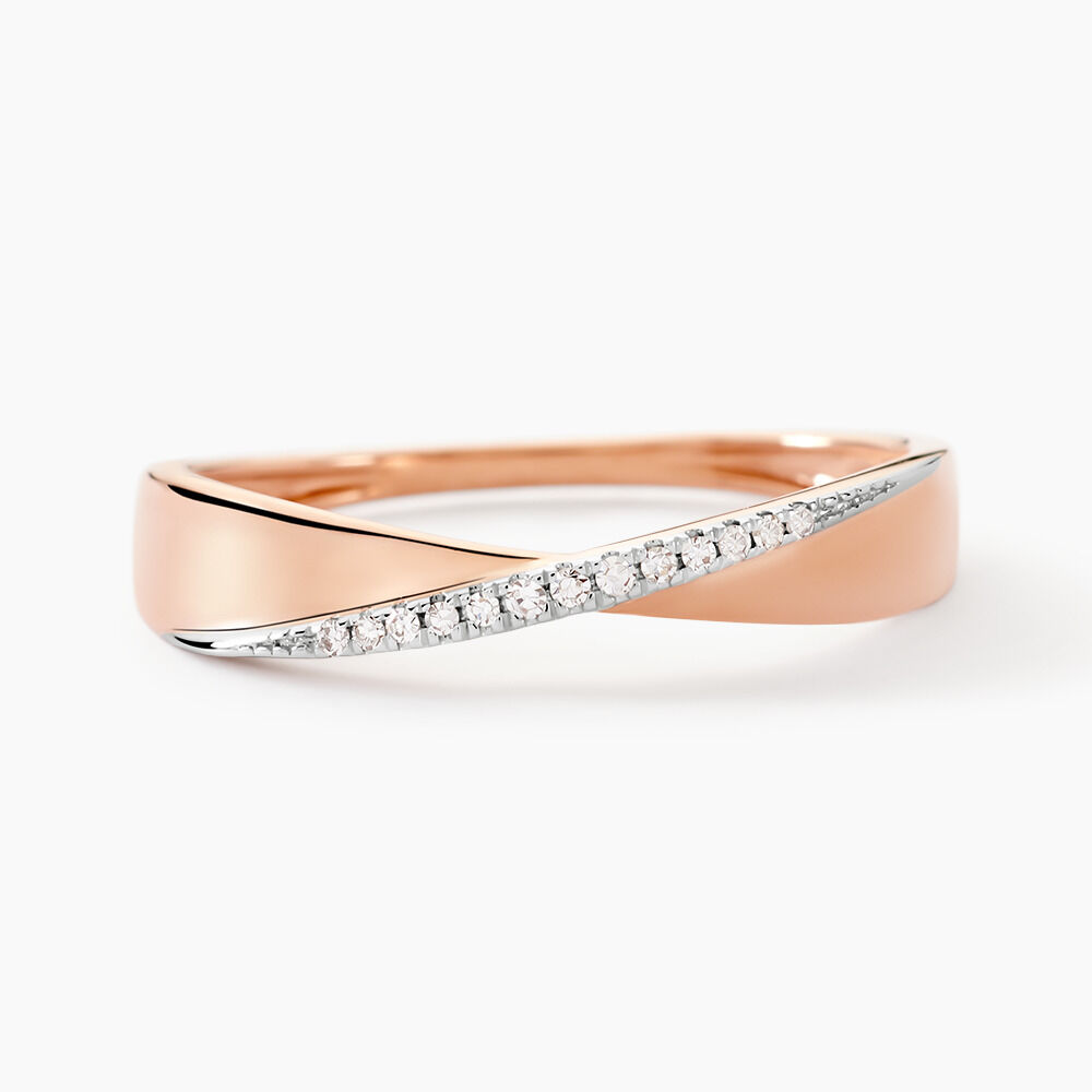 Bague Suzie Or Rose Diamant - Parures de mariage Femme | Marc Orian