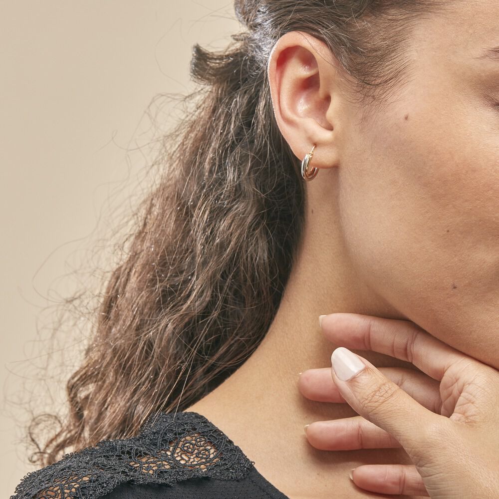 Créoles Tita Or Bicolore - Créoles Femme | Marc Orian