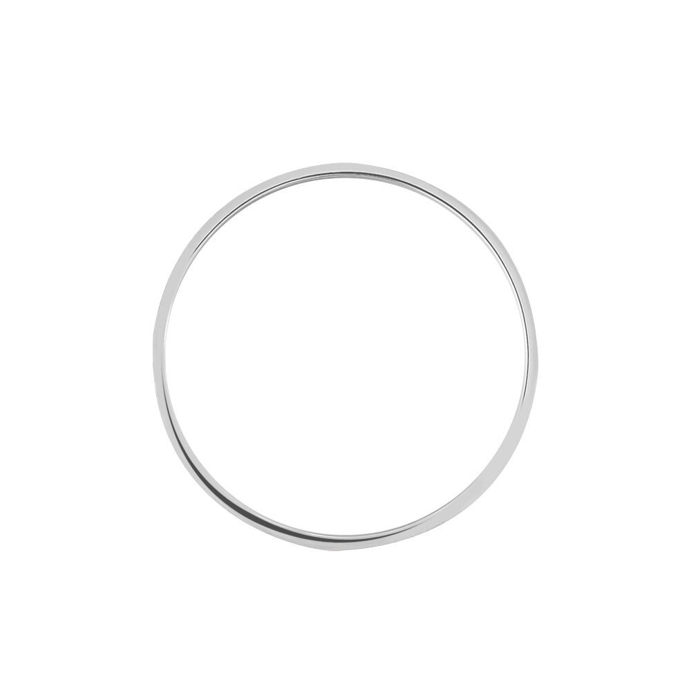 Alliance Palla Givree Ruban Plat Palladium Blanc - Alliances personnalis&eacute;es Homme | Marc Orian