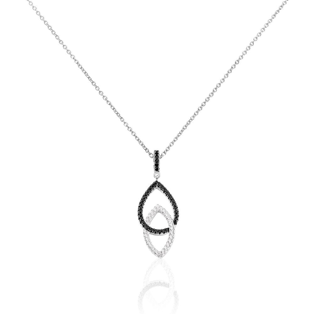 Collier Meta Argent Blanc Oxyde De Zirconium - Colliers avec pierres Femme | Marc Orian