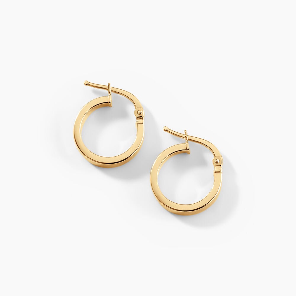 Cr&eacute;oles Cody Argent Dor&eacute; A L'Or 750/1000 - Cr&eacute;oles Femme | Marc Orian