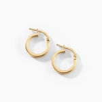 Cr&eacute;oles Cody Argent Dor&eacute; A L'Or 750/1000 - Cr&eacute;oles Femme | Marc Orian