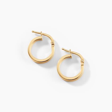 Cr&eacute;oles Cody Argent Dor&eacute; A L'Or 750/1000 - Cr&eacute;oles Femme | Marc Orian
