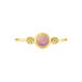 Bague Argent Dore Helko Calcedoine Rose - Bagues de promesse Femme | Marc Orian