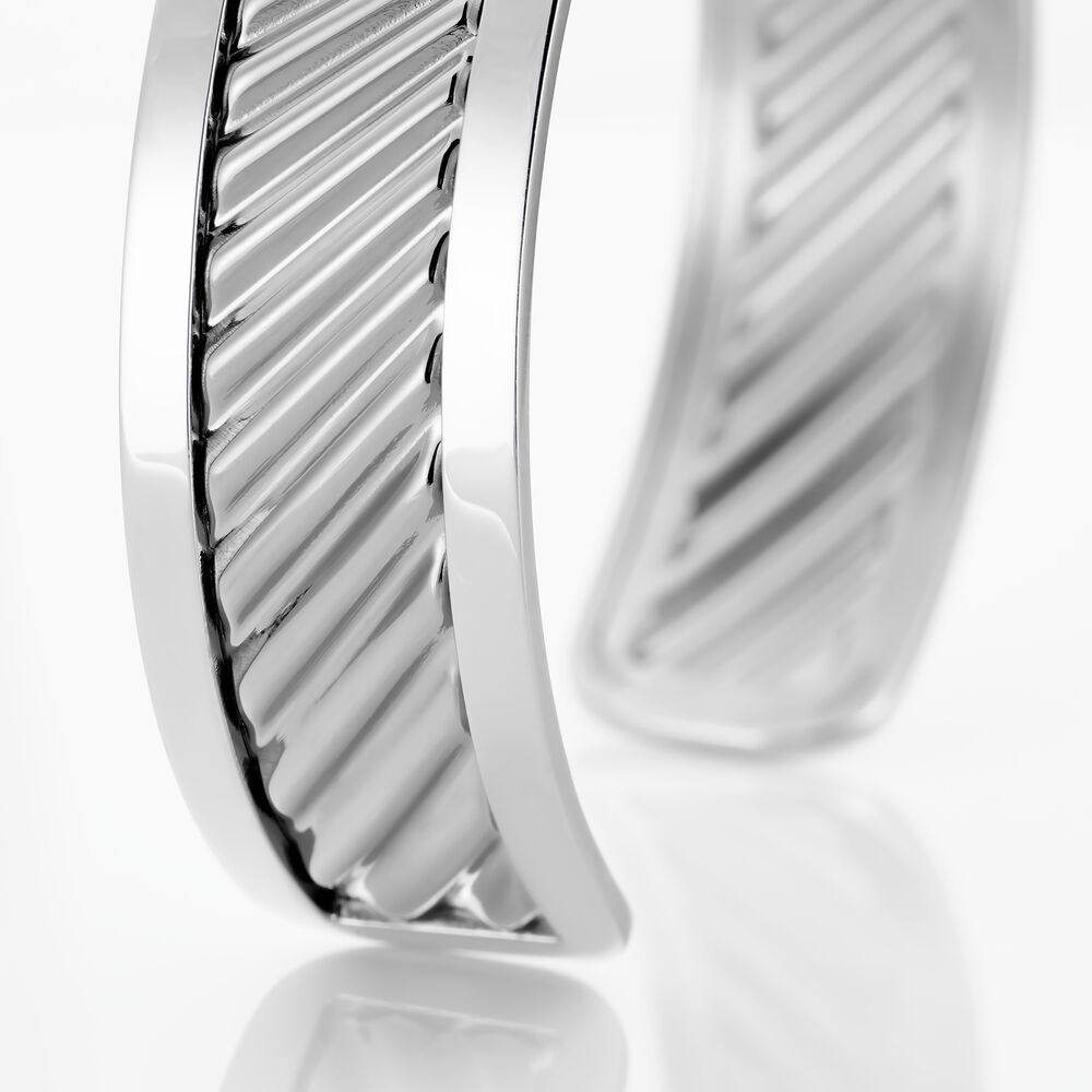 Bracelet Jonc Aud Acier Blanc - Bracelets joncs Femme | Marc Orian