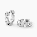 Cr&eacute;oles Aleandra Argent Blanc - Cr&eacute;oles Femme | Marc Orian