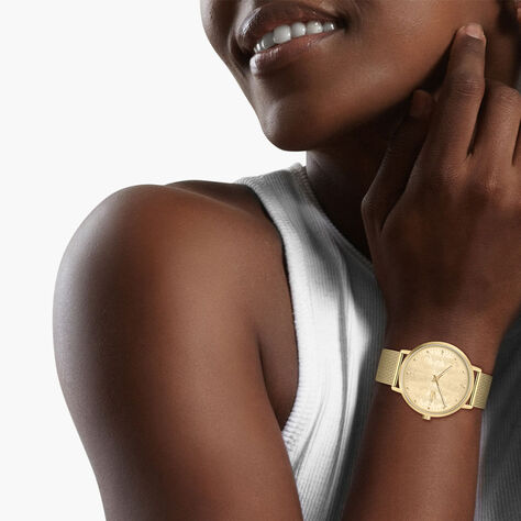 Montre Lacoste Crocorigin Doré - Montres classiques Femme | Marc Orian