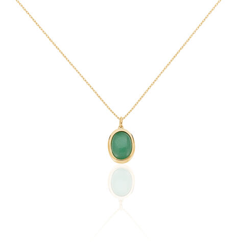 Collier Veina Plaqué Or Jaune Aventurine - Colliers Femme | Marc Orian