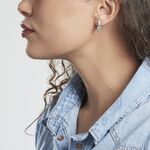 Boucles D'oreilles Puces Josefa Argent Blanc Oxyde De Zirconium - Puces Femme | Marc Orian