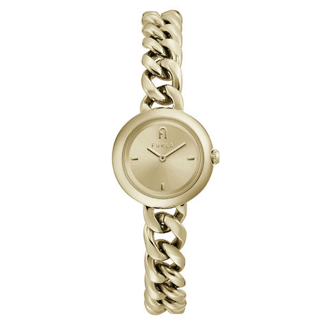 Montre Furla Chain Round Doré - Montres classiques Femme | Marc Orian