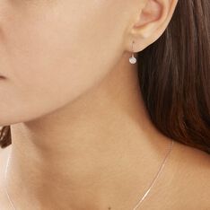 Boucles D'oreilles Pendantes Or Blanc Roshanara Diamants - Boucles d'oreilles Pendantes Femme | Marc Orian