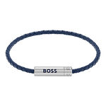 Bracelet Boss Ares Air Cuir De Veau Bleu - Bracelets cuir Homme | Marc Orian