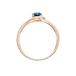 Bague Jannha Or Rose Topaze Et Oxyde De Zirconium - Bagues pierres fines Femme | Marc Orian